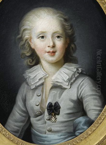 Louis-Antoine d'Artoisduc d'Angouleme Oil Painting by Rosalie Filleul