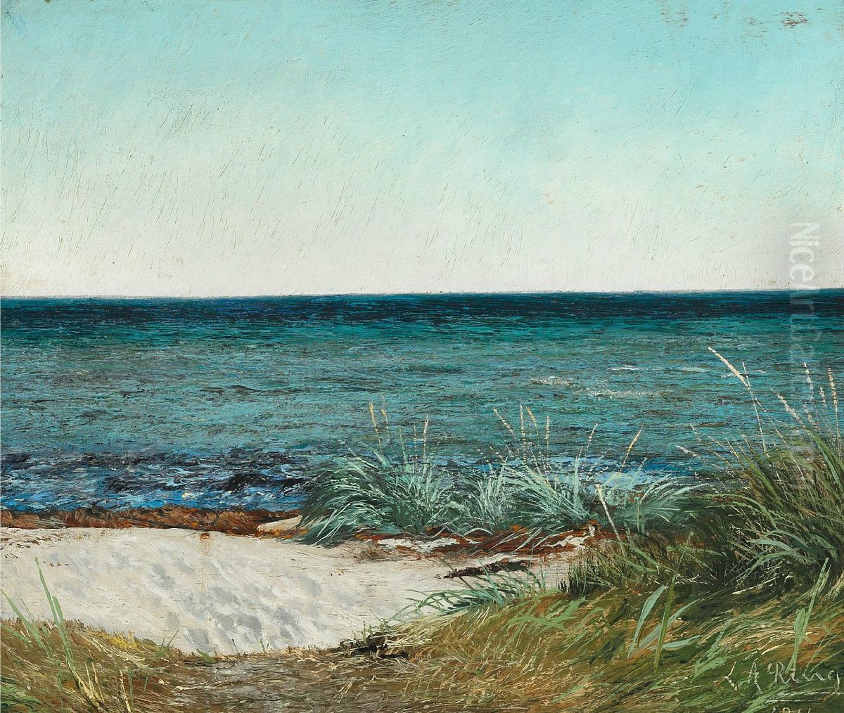 no default Oil Painting by Laurits Andersen Ring