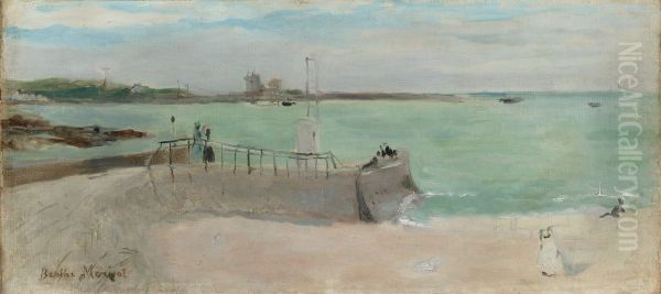 La jetee Oil Painting by Berthe Morisot
