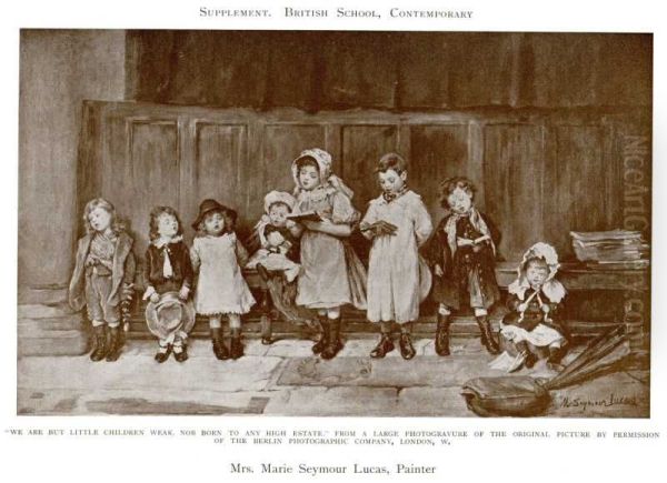 We are but little children weak, nor born to any high estate Oil Painting by Marie Seymour Lucas