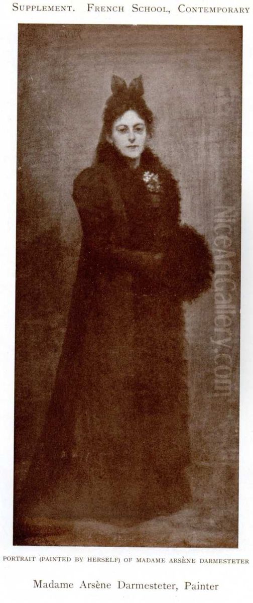 Self-portrait Oil Painting by Helena Arsene Darmesteter