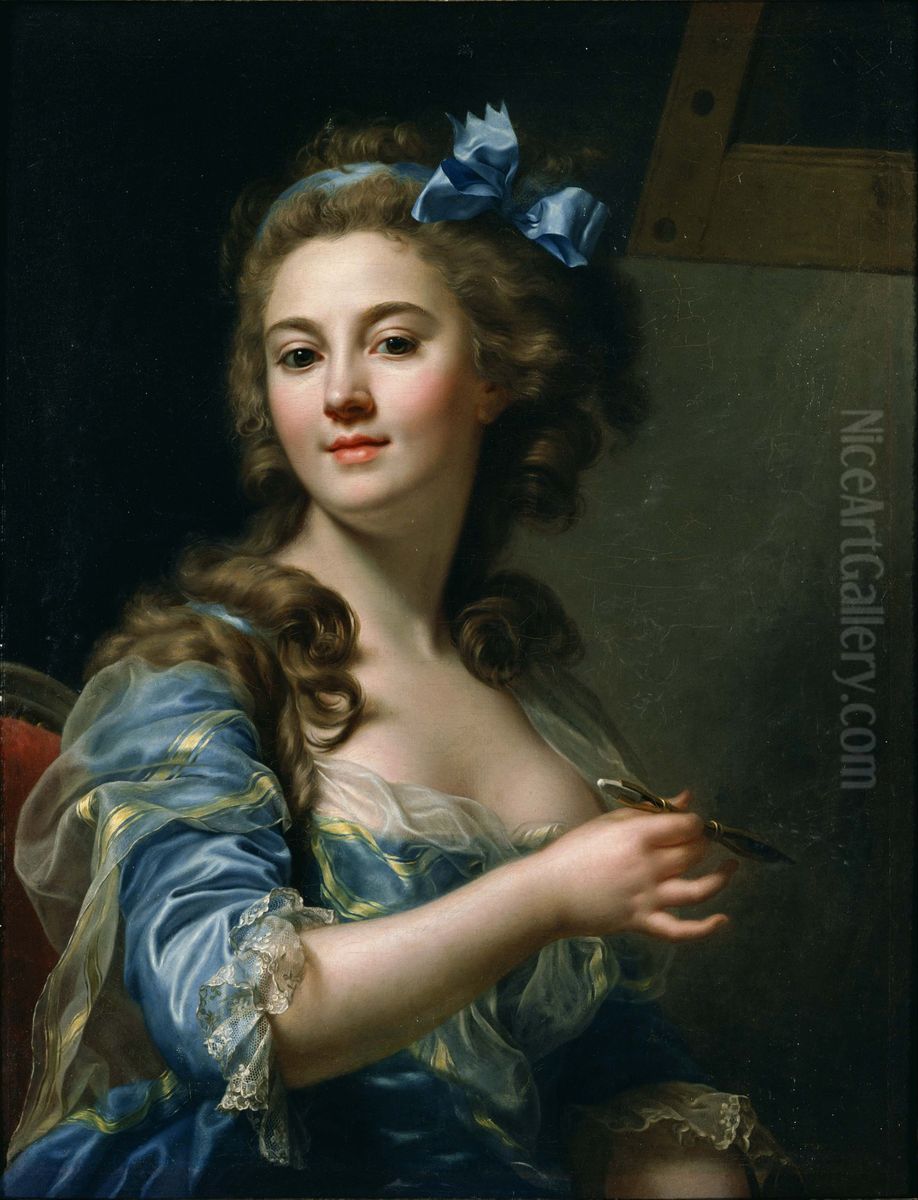Self-Portrait Oil Painting by Marie-Gabrielle Capet
