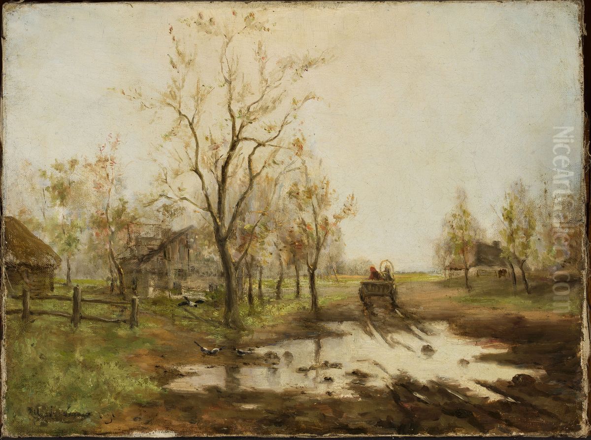 Springtime in the countryside Oil Painting by Isaac Levitan Springtime in the countryside Oil Painting by Isaac Levitan