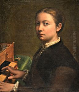 Self-portrait at the Spinnet