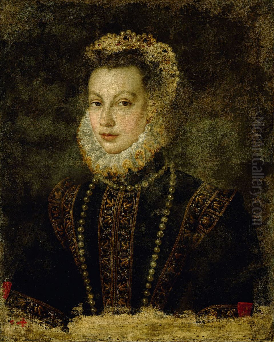Elisabeth of Valois (1545-1568) Oil Painting by Sofonisba Anguissola