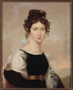 Portrait of Antonina Gepner nee Czyszkowska (1813-1870), painter's wife