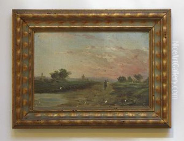 Paisatge campestre Oil Painting by Rafael Maso i Valenti