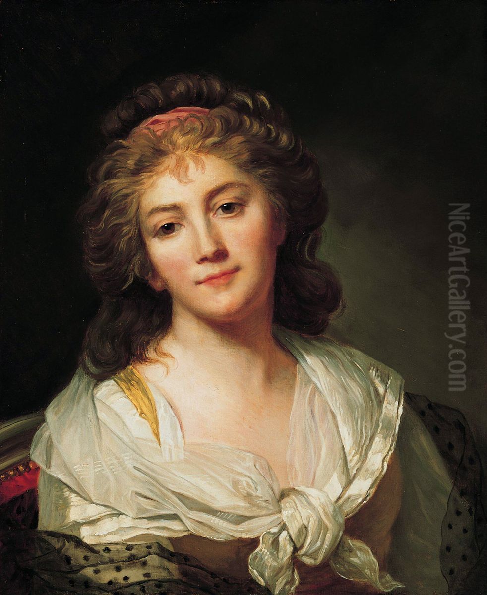 Self-portrait Oil Painting by Marie-Genevieve Bouliard
