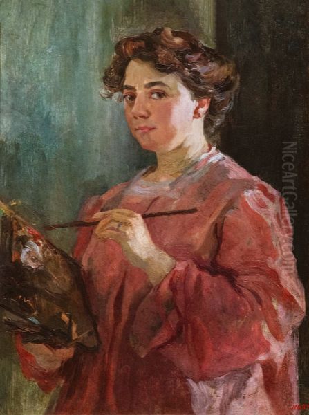Self-portrait Oil Painting by Lluisa Vidal