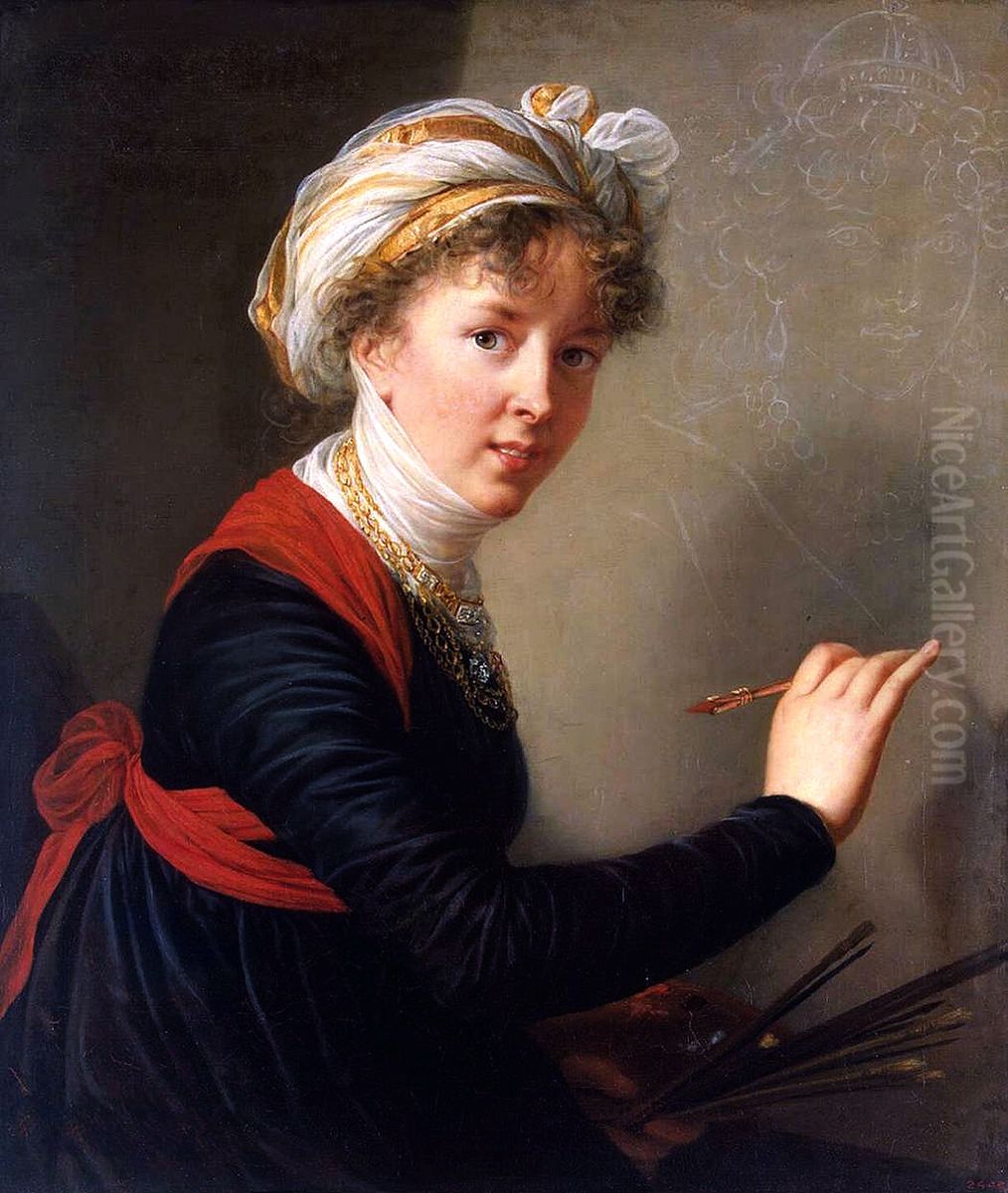 Self-portrait Oil Painting by Elisabeth Louise Vigee Le Brun
