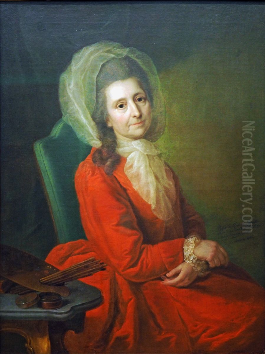 Self-portrait Oil Painting by Anna Rosina de Gasc
