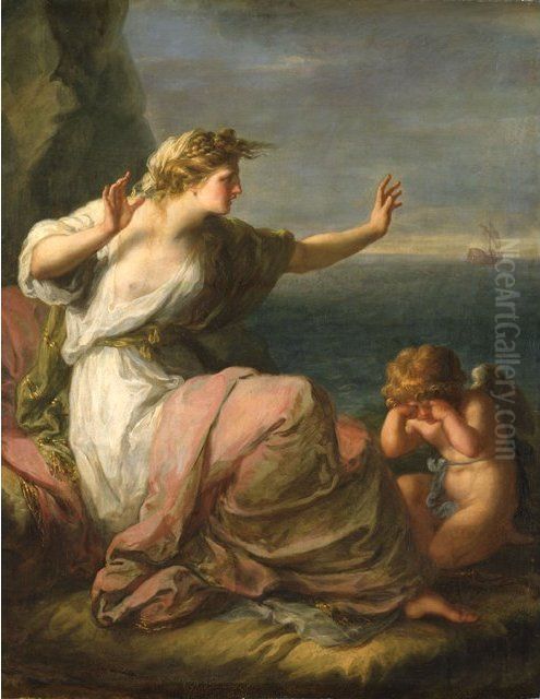 Ariadne von Theseus verlassenoderDie verlassene AriadneoderAriadne wird auf der Insel Naxos zuruckgelassen Oil Painting by Angelica Kauffmann