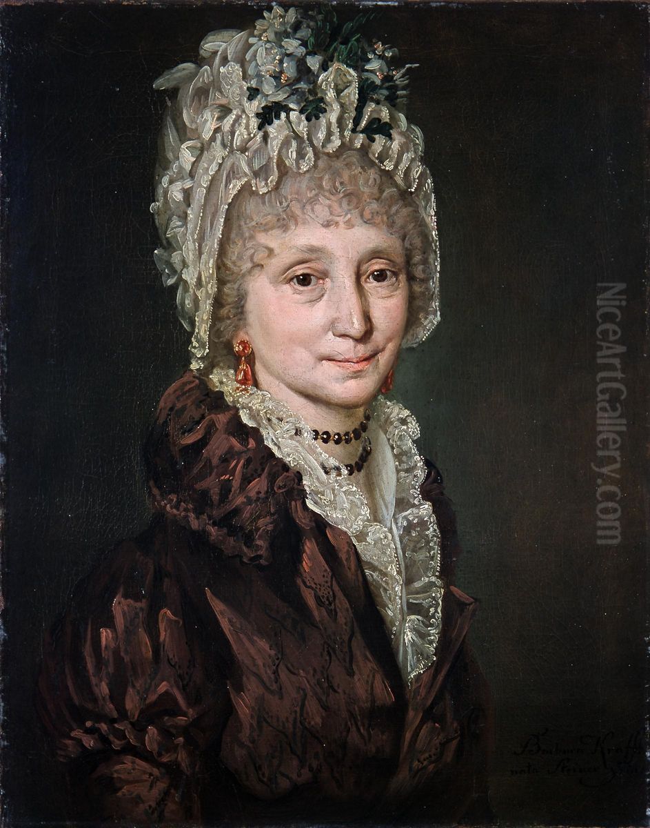 Self-portrait Oil Painting by Barbara Krafft