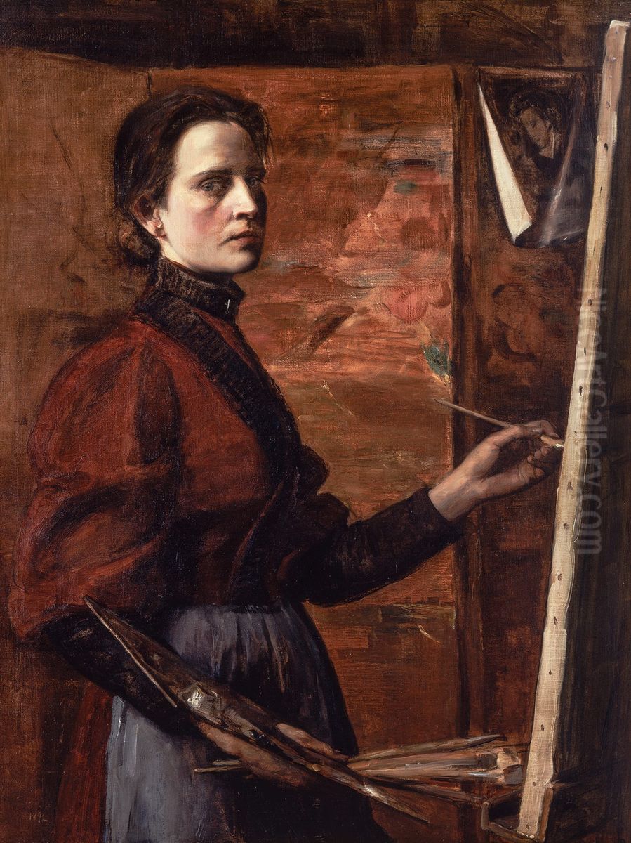 Self-portrait Oil Painting by Elizabeth Nourse