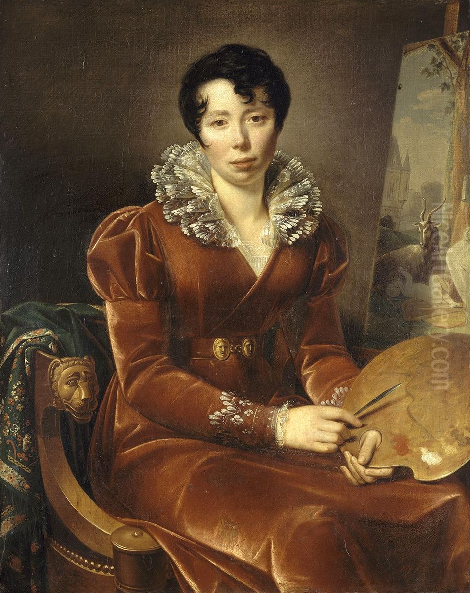 Self-portrait Oil Painting by Henriette Lorimier