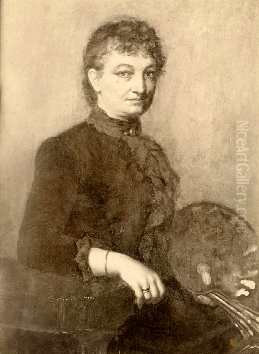 Self-portrait Oil Painting by Mary Solari
