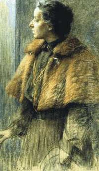 Selfportrait (1886), Louise Catherine Breslau Oil Painting by Louise Catherine Breslau
