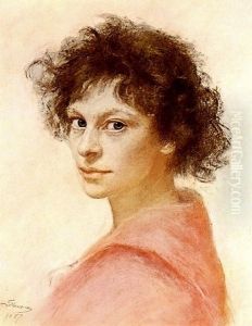 Maria Slavona, Self-portrait.