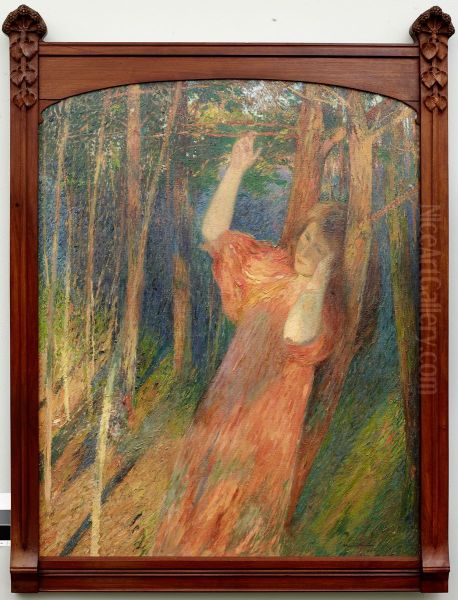 Reverie automnale Oil Painting by Henri-Jean Guillaume Martin