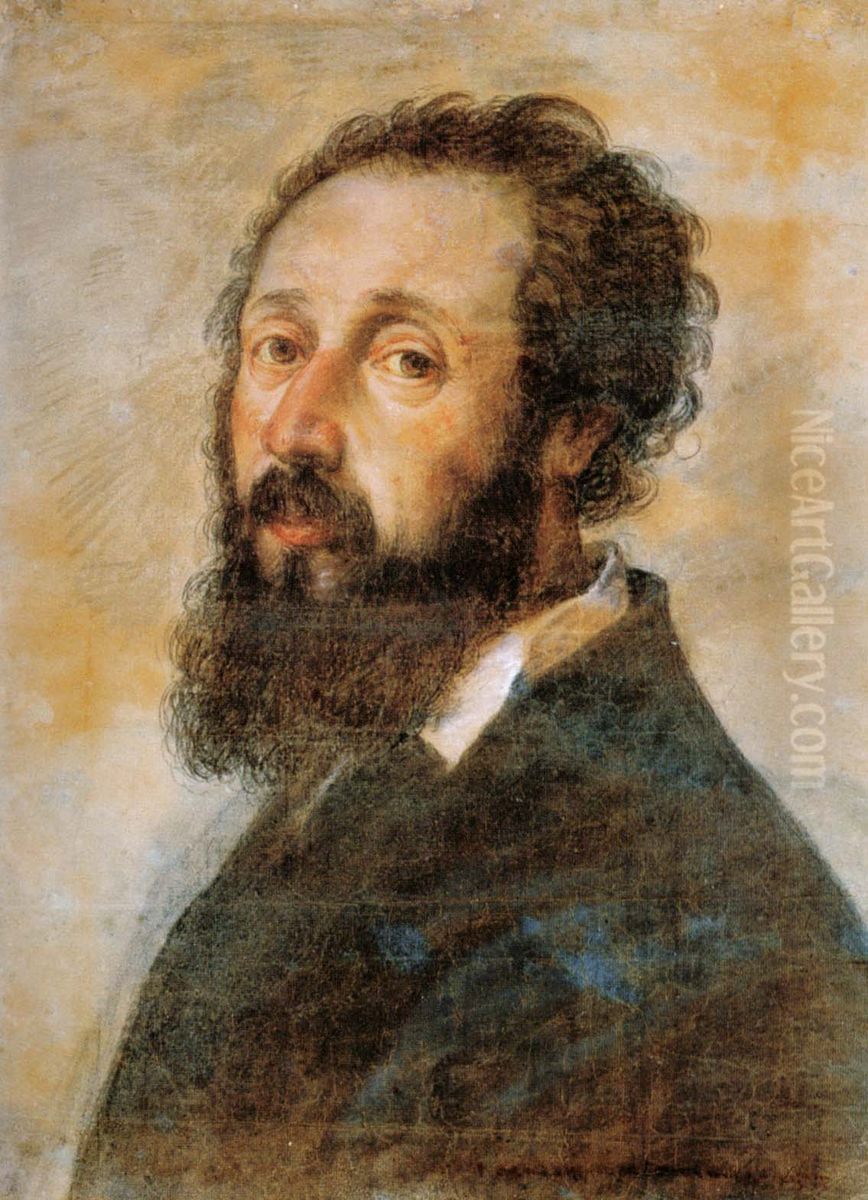 Self-portrait Oil Painting by Giulio Romano (Orbetto) Self-portrait Oil Painting by Giulio Romano (Orbetto)
