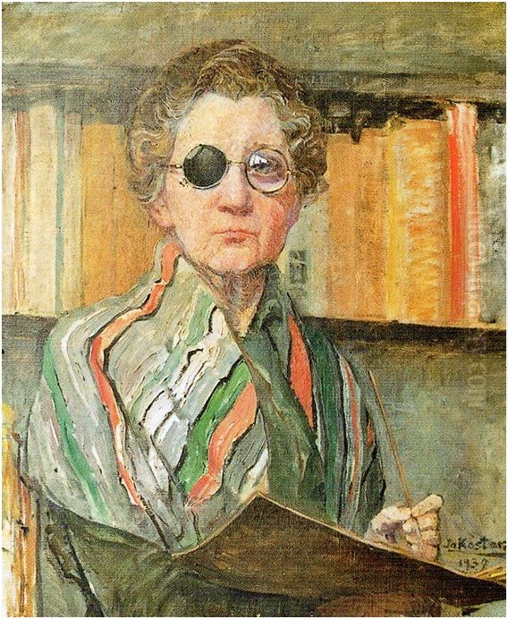 Self-portrait Oil Painting by Jo Koster