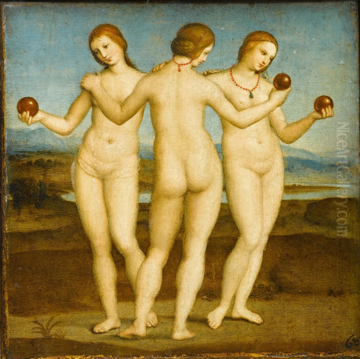 Les Trois Graces Oil Painting by Raphael