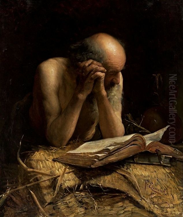 Hermit Oil Painting by Franz Ejsmond