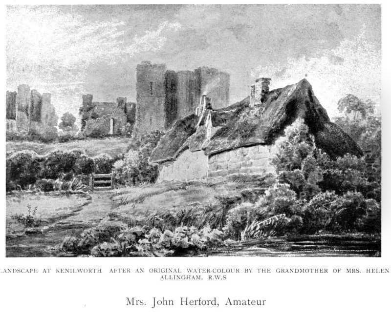 Landscape at Kenilworth Oil Painting by Sarah Smith Herford
