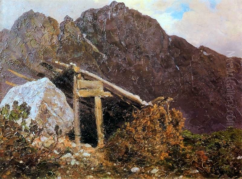 Tatra Mountain landscape Oil Painting by Wojciech Gerson