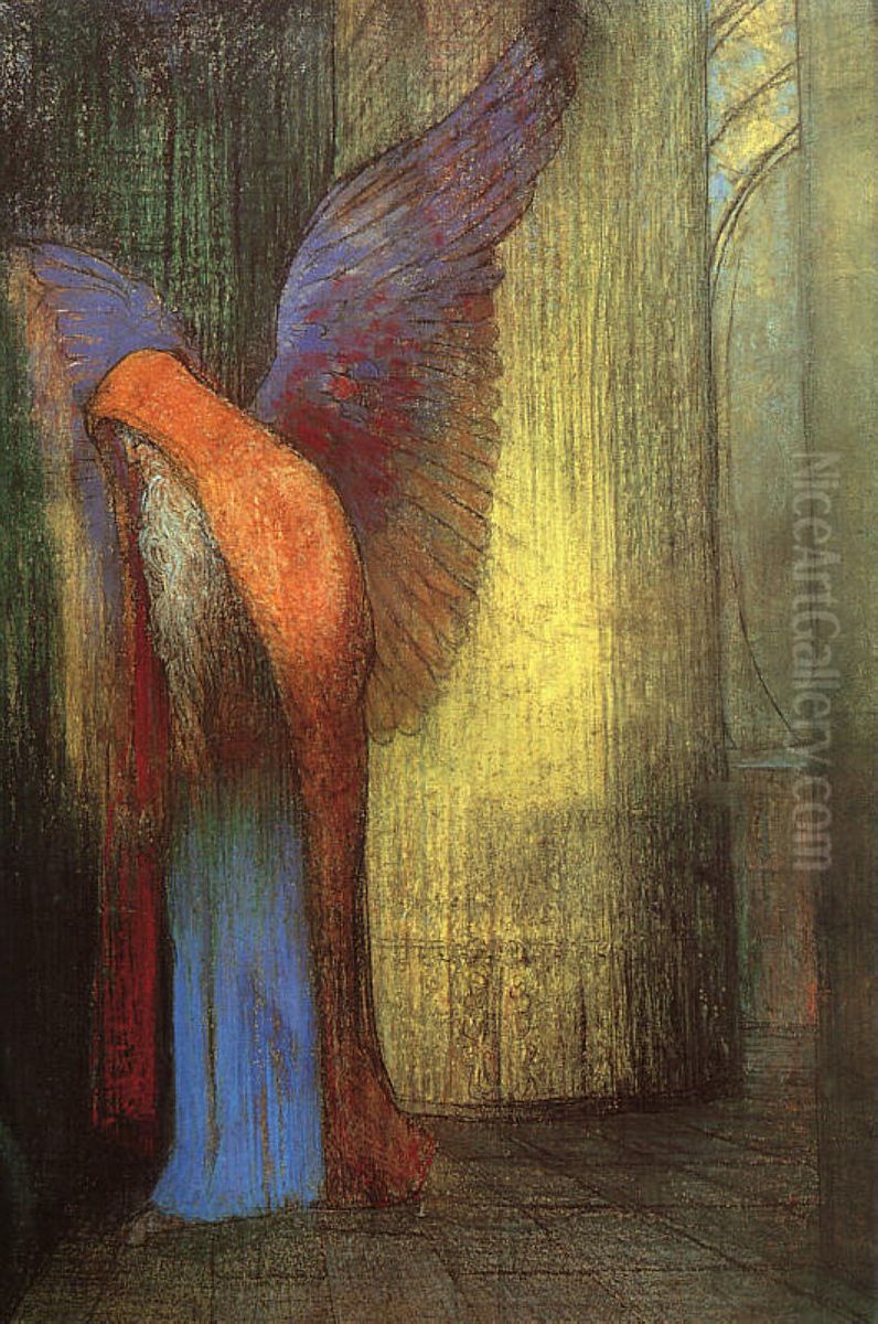 Vieillard aile barbu Oil Painting by Odilon Redon