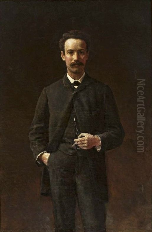 Portrait of Artur Gruszecki. Oil Painting by Aleksander Gierymski