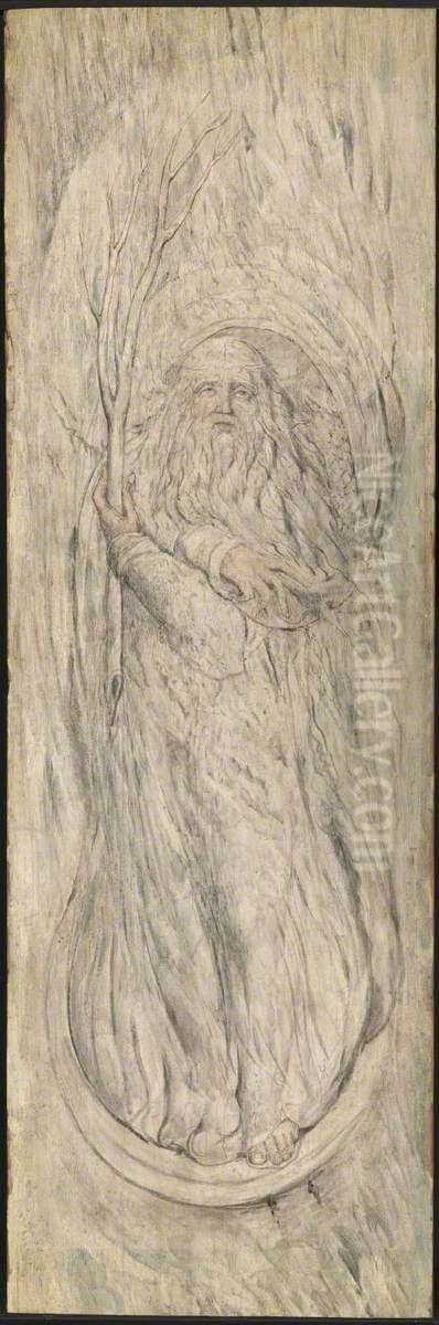 Winter Oil Painting by William Blake