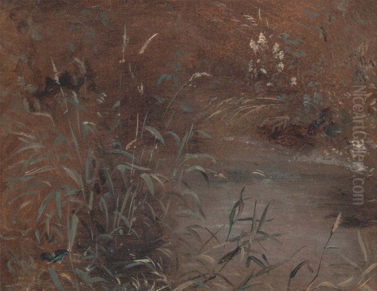 Rushes by a pool Oil Painting by John Constable