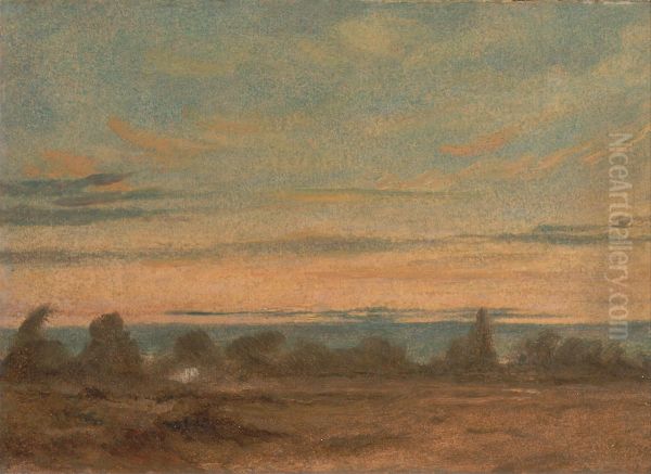 Summer - Evening Landscape Oil Painting by John Constable