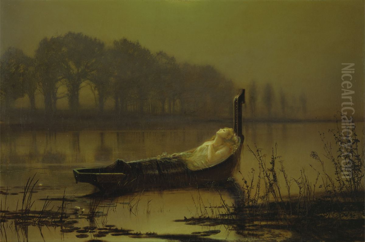 The Lady of Shalott Oil Painting by John Atkinson Grimshaw