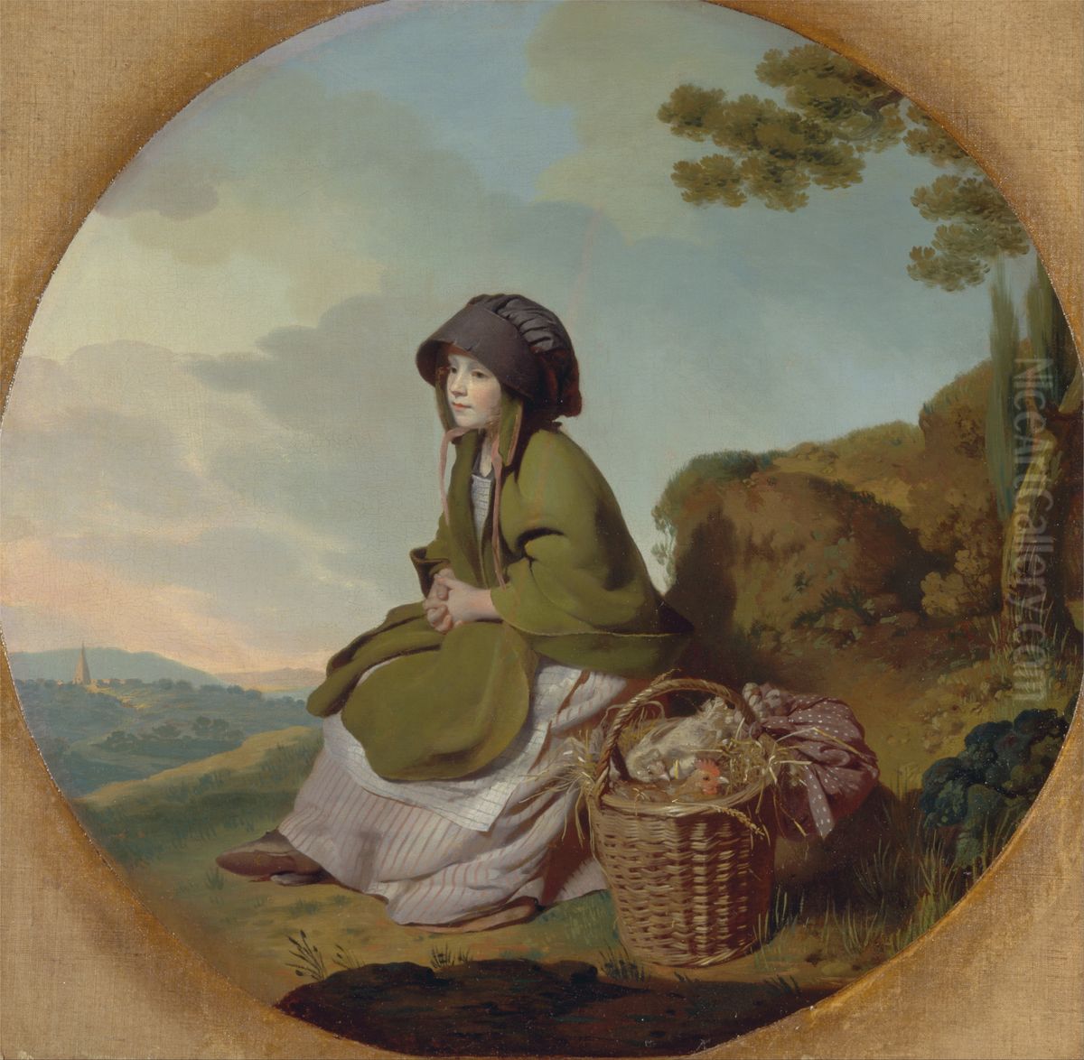 The Market Girl  (The Silver Age) Oil Painting by Henry Walton