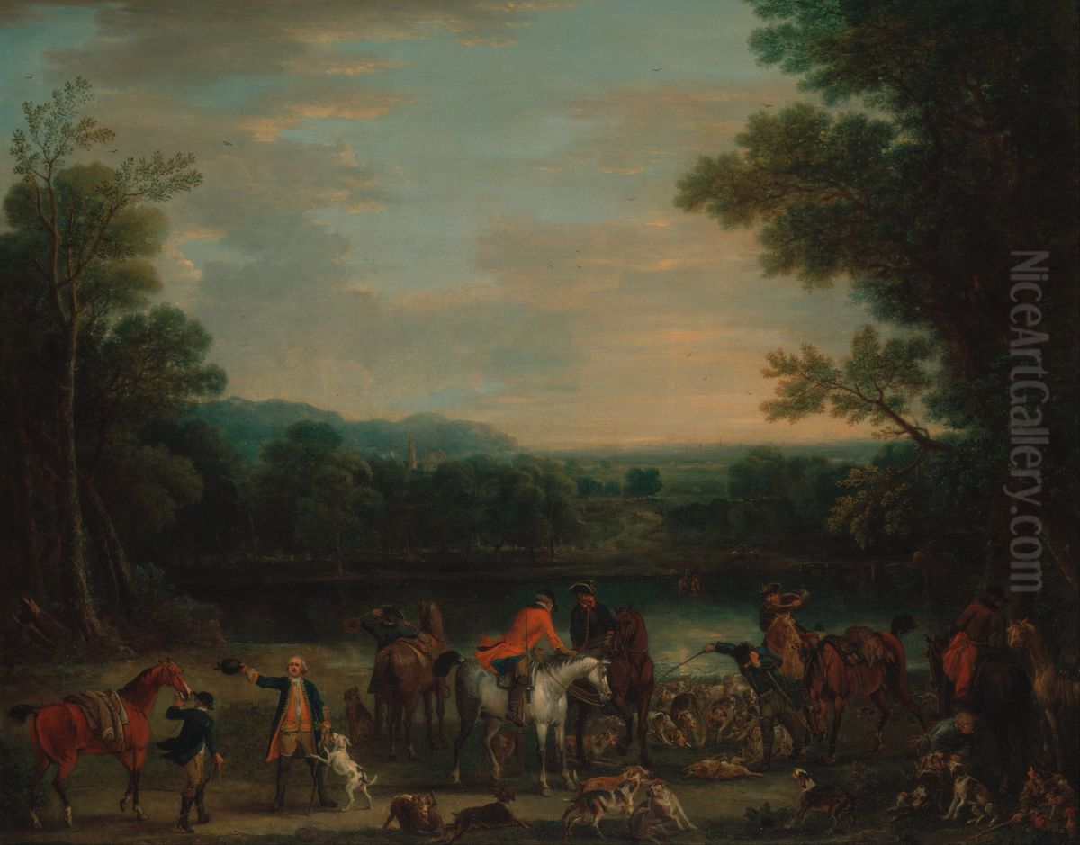 The Death of the Hare Oil Painting by John Wootton