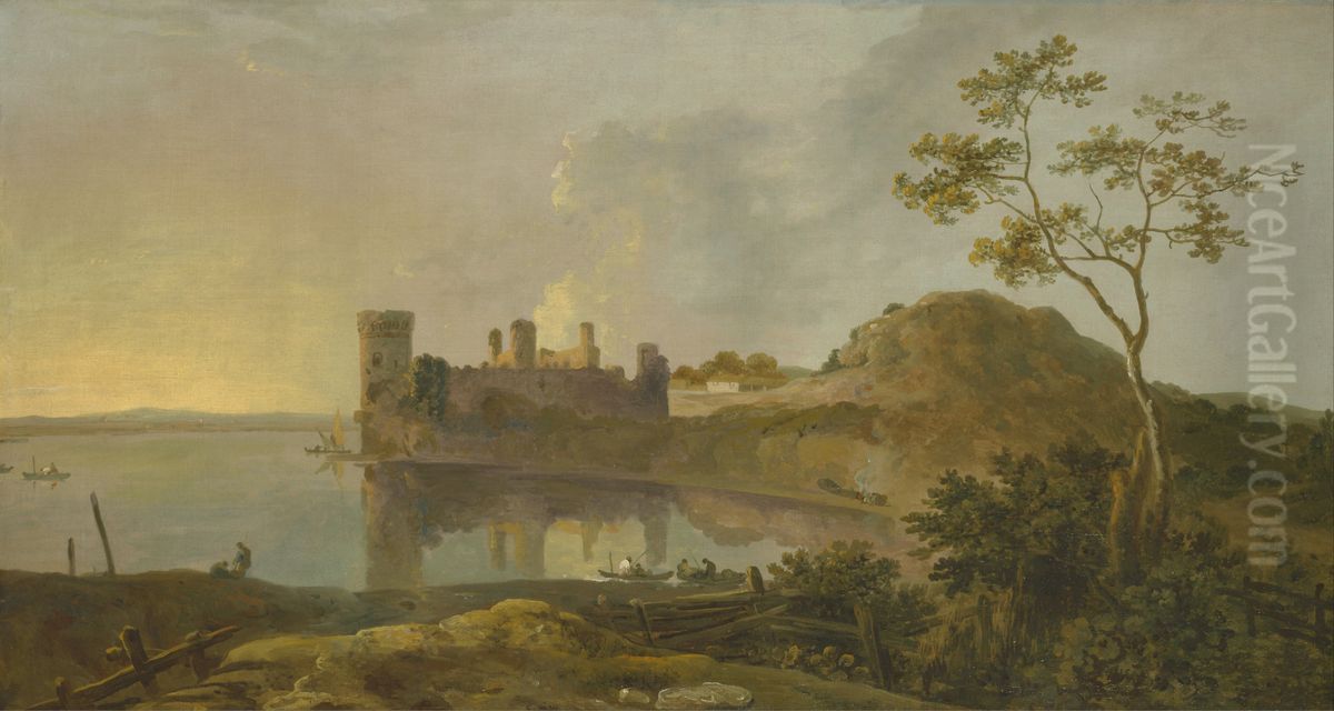 Summer Evening (Caernarvon Castle) Oil Painting by Richard Wilson