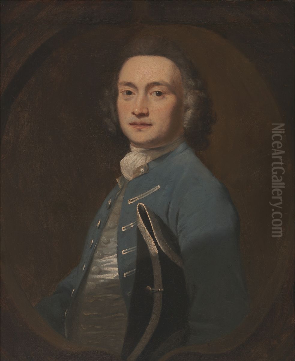 An Unknown Man Oil Painting by Of Sir Joshua Reynolds