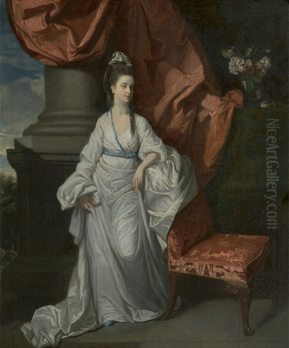 Lady Grant, Wife of Sir James Grant, Bt. Oil Painting by Henry Walton