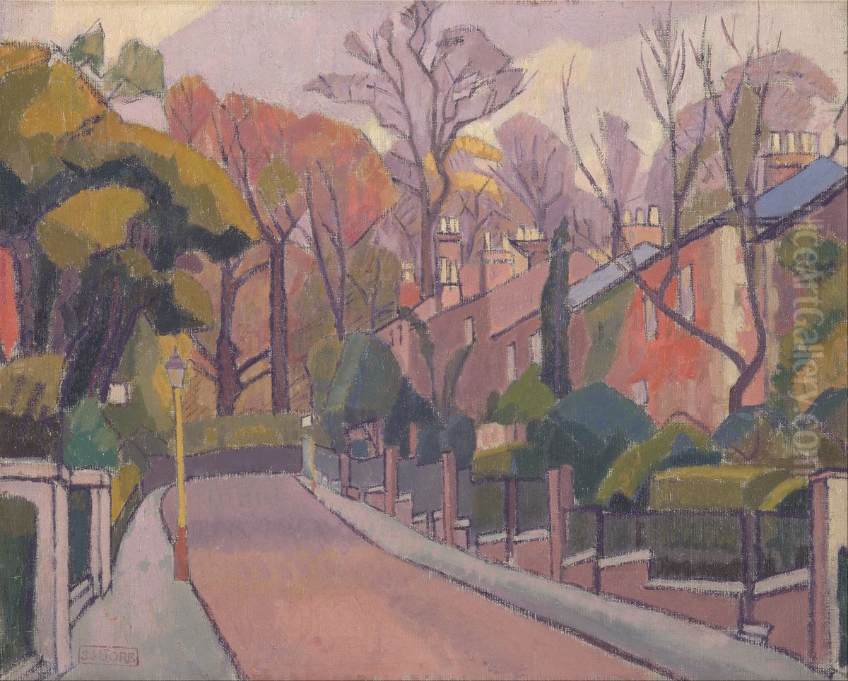 Cambrian Road, Richmond Oil Painting by Spencer Gore
