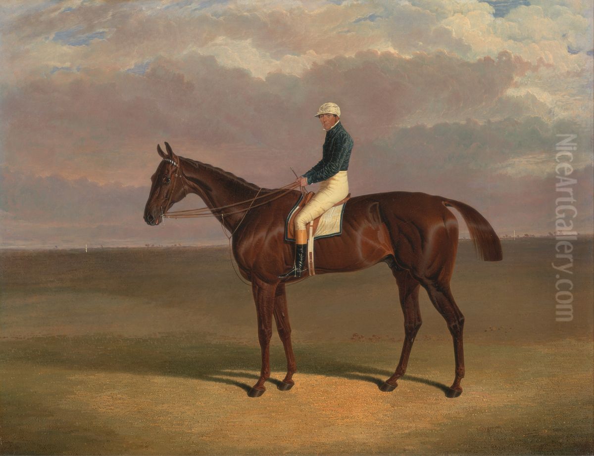 'Margrave' with James Robinson Up Oil Painting by John Frederick Herring, Sr.
