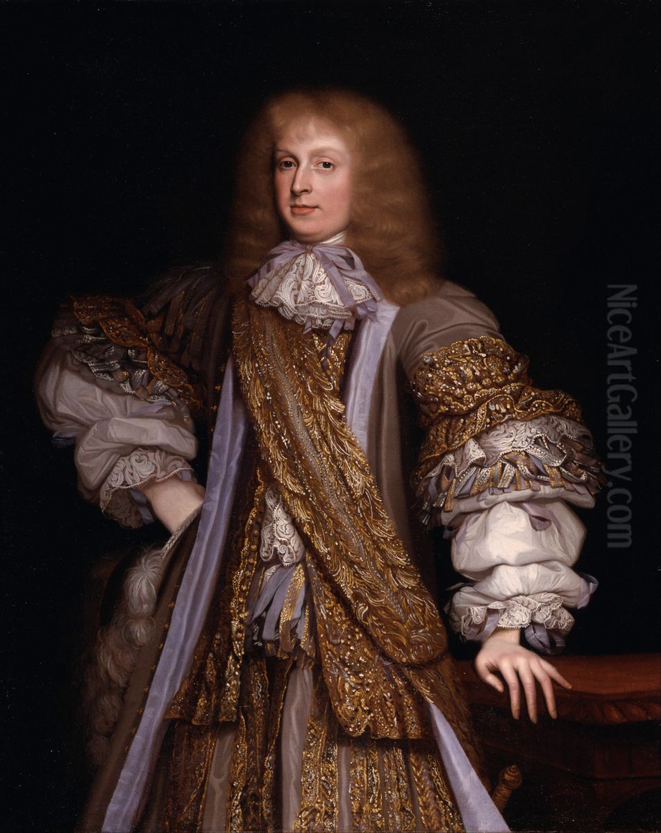 Sir John Corbet of Adderley Oil Painting by John Michael Wright