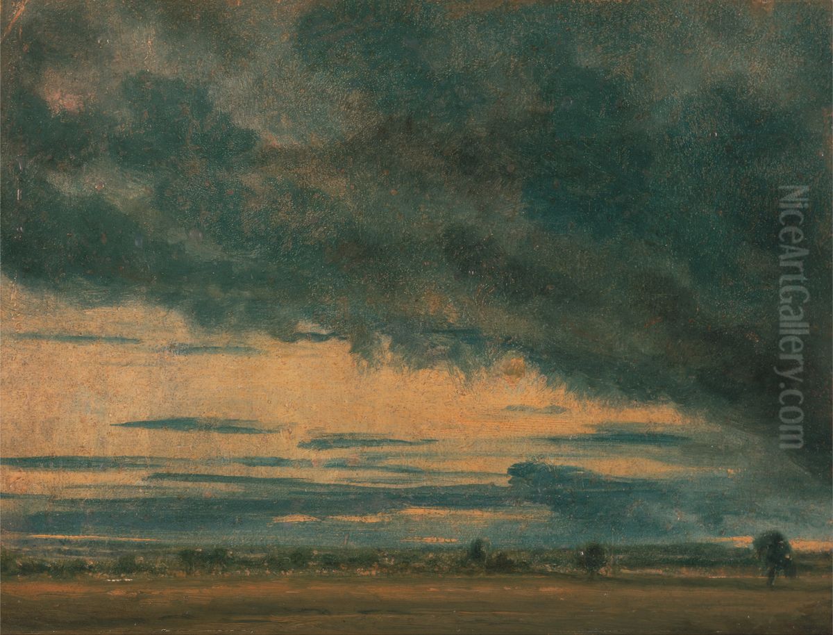 Cloud Study Oil Painting by John Constable