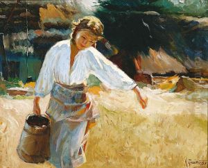 Girl with pitcher