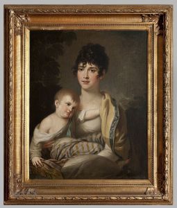 Portrait of Teofila Radziwill nee Morawska (1791-1828) with her son Aleksander Dominik (1808-1859) or daughter Stefania (1809-1832)