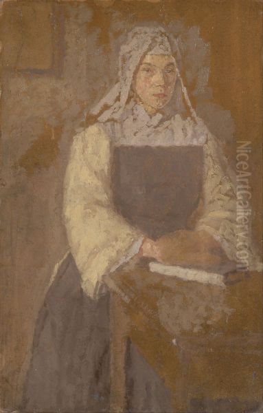 Y Lleian Oil Painting by Gwen John