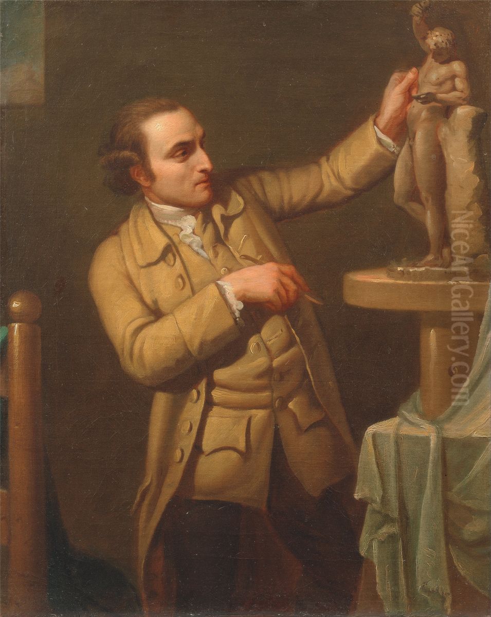 Joseph Nollekens Oil Painting by Mary Moser