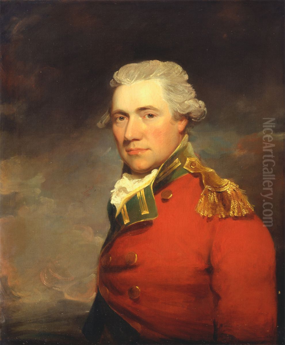An Unknown British Officer, Probably of 11th (North Devonshire) Regiment of Foot,  c.1800 Oil Painting by John Hoppner