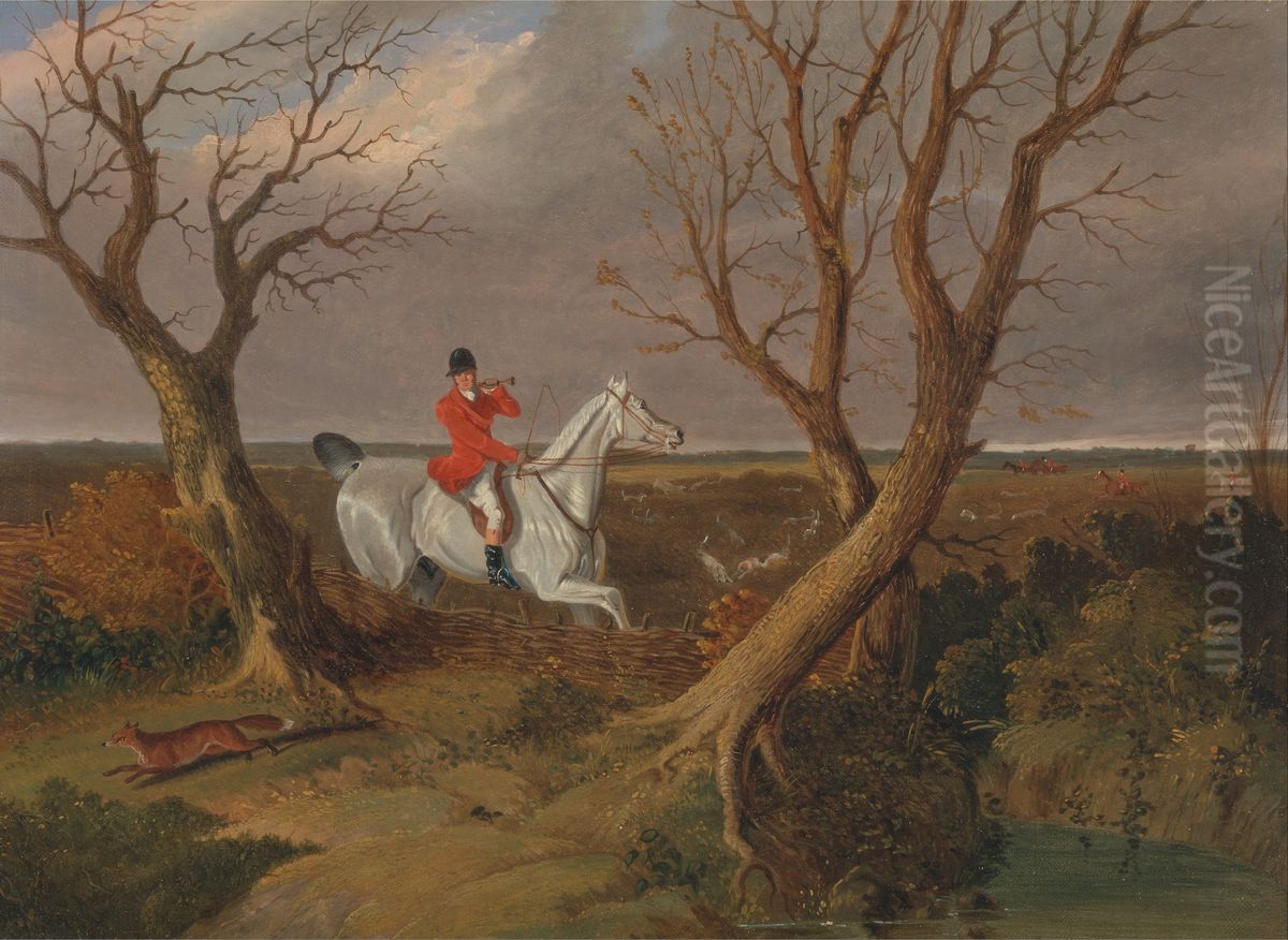 Gone Away Oil Painting by John Frederick Herring, Sr.